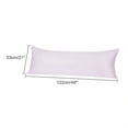 thumbnail image 6 of Unique Bargains Silky Satin Zippered Body Pillow Cover, 21" x 48", Lavender Gray, 6 of 7