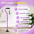 thumbnail image 3 of BeneCane Adjustable Walking Cane with Offset Cushioned Handle, Lightweight Aluminum Mobility Aid with Stable Base for Men, Women and Seniors, 3 of 8