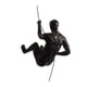 thumbnail image 1 of Billuyoard La pared del hombre que sube de la mano de obra artística esculpe la estatua hecha a mano con la opción del regalo de la precisión Decoración del hogar Negro antiguo tipo 1, 1 of 6