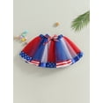 thumbnail image 2 of Inevnen Women and Kid Girl 4th of July Layered Tulle A-Lined Patriotic Flag Skirt Casual Party Stage Show Dancing Short Dress, 2 of 9