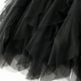 thumbnail image 6 of YUEJUIR Tulle Skirts For Women Women'S Mesh Skirt Solid Color Fluffy Irregular Ruffle Cake Skirt Fairy Costume For Woman Princess Tutu (Black,One Size), 6 of 6