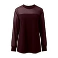 thumbnail image 5 of CONZONE Women's Lace Mesh T-Shirts Long Sleeve See Through T Shirts for Women Casual Crew Neck Sequined Lightweight Tees Soft Cozy Dailywear, 5 of 6