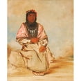 thumbnail image 2 of George Catlin 12x14 Gold Ornate Wood Frame and Double Matted Museum Art Print Titled - A Seminole Woman (1838), 2 of 4