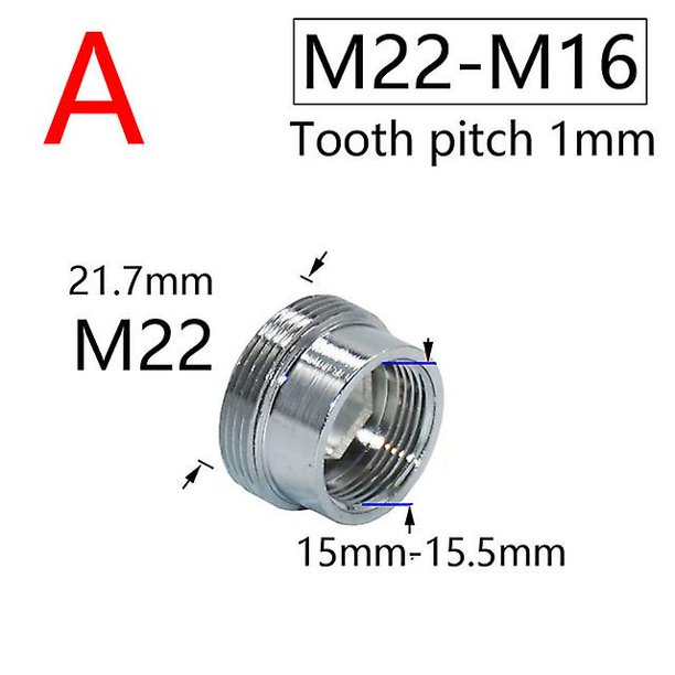 M28 Asr Acoplador de grifo de agua M16 M18 M20 M22 M24 M28 Conector de rosca ...