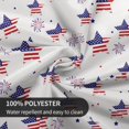 thumbnail image 7 of 4th of July Tablecloth Round 60 Inch Patriotic Table Cloth Washable Spillproof Wrinkle Free Independence Day Fourth of July Star Fabric Table Cover for Indoor Outdoor Kitchen Dinning Round Tables, 7 of 7
