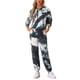 thumbnail image 1 of INSPIRAR CHIC Conjunto de Sudadera Tie Dye para Mujeres, Sudadera con Capucha, Jogging de 2 Piezas, Conjunto de Ropa, Negro, 1 of 6