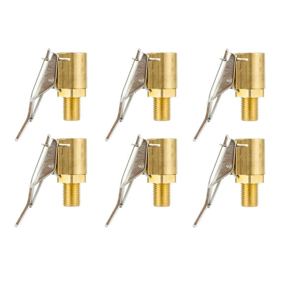 Miangastore Car Pump Accessories Thread Nozzle Adapter Brass 6Pcs 1.14X0.94X0.31in