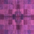 thumbnail image 1 of Ahgly Company Indoor Square Checkered Purple Modern Area Rugs, 7' Square, 1 of 4