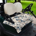 thumbnail image 2 of Golf Cart Seat Covers for 2 Seater, Blue Spring Floral Soft Microfiber Cart Seat Towel Blanket, Vintage Botanical Farmhouse Absorbent Breathable Non Slip Bench Seats Protector for Golf Course 51"x31", 2 of 9