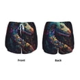 thumbnail image 5 of Lsque Colorful Patterned Snake Printed Women's Running Shorts with Liner Pockets,Elastic Quick Dry Workout Athletic Gym Yoga Shorts,Womens High Waist Shorts-XX-Large, 5 of 9