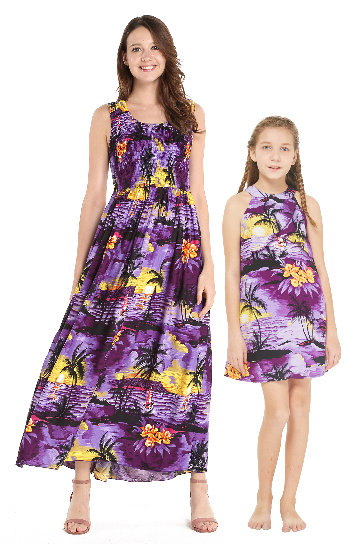 Mother \u0026 Daughter Matching Hawaii Luau 