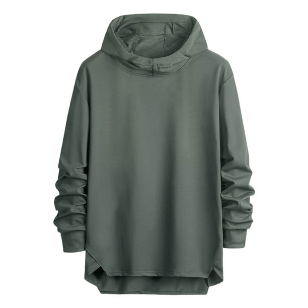 Dolkfu Sudadera con capucha para hombres en invierno, sudadera de manga larga con capucha, sudadera deportiva para hombres. XL