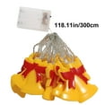 thumbnail image 3 of KOYPTL Christmas Painted Bell Light String-20 Led,Battery Operated Decorative Warm Light for Wall Door Garland Christmas Tree Shopping Mall Hotel Activity Bedroom Scene Decoration Supplies(9.8 ft), 3 of 6