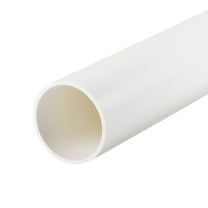 Uxcell Rigid Round Pipes High Impact for Water Pipe, Crafts, Decoration, Cable Sleeve White 45.2mm x 50mm
