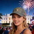 thumbnail image 4 of USA 250th Anniversary Hat Embroidered Eagle, Commemorative 250 Year American Anniversary Hat, Patriotic Theme America 250th Anniversary Hat Unisex Cap, 4 of 6