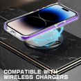 thumbnail image 3 of Dteck Magnetic Case for iPhone 14, Compatible with MagSafe, Clear Slim Crystal Transparent Cover Shockproof Bumper Case for iPhone 14,White, 3 of 6