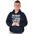 thumbnail image 5 of Mechanic Or Genius Sarcastic Humor Hoodie Sweatshirt Women Men Brisco Brands M, 5 of 6