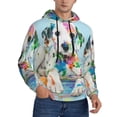 thumbnail image 2 of Naloa A Funny Little Dalmatian Puppy Men's Casual Hooded Collar Drawstring Hoodies Pullover Sweatshirts Casual Long Sleeve Shirts-4X-Large, 2 of 7