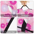 thumbnail image 6 of Geometric Flower and Dahlia Pink Pattern Teens Toddler Nap Mat with Pillow, Sleeping Mat Bag for Preschool Daycare 50"x20", 6 of 6