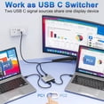thumbnail image 3 of 8K USB C Switch Bi-Directional, USB C KVM Switcher 8K@60Hz/4K@144Hz Video, 100W Power Delivery, 10Gbps Data Transfer – Includes Power Cable, 3 of 13