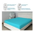 thumbnail image 7 of DNG Creations Solid Turquoise-Blue Colour 6 Piece Zipper Sheet Set - Include (1 Fitted Sheet Base, 2 Sheet has Zipper, 1 Flat Sheet And 2 Pillowcase) 800 Threads Count ( King - Size ), 7 of 7