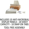 thumbnail image 7 of DURABLE Desk Reference System With Display Sleeves - 10 Panels - 2 Sheet[s]/panel - Letter Size - 60 Degree Viewing Angle - Polypropylene, Metal - 6 / Each - Gray, 7 of 7