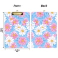 thumbnail image 5 of FORMRS Acrylic Clipboard with Low Profile Clip Standard A4 Letter Size, 12.5" x 9", Pink Daisy, 5 of 8