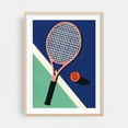 thumbnail image 2 of Malibu Tennis Club - Illustration Tennis Sports Modern Art Geometric Minimalist Pop Art Pastel Unframed Wall Art Print 6 x 8 inches, 2 of 16