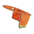 thumbnail image 3 of Baohd Hard Hat Sunshade Neck Shield Neck Sun Shade Protector Fluorescent Orange, 3 of 9