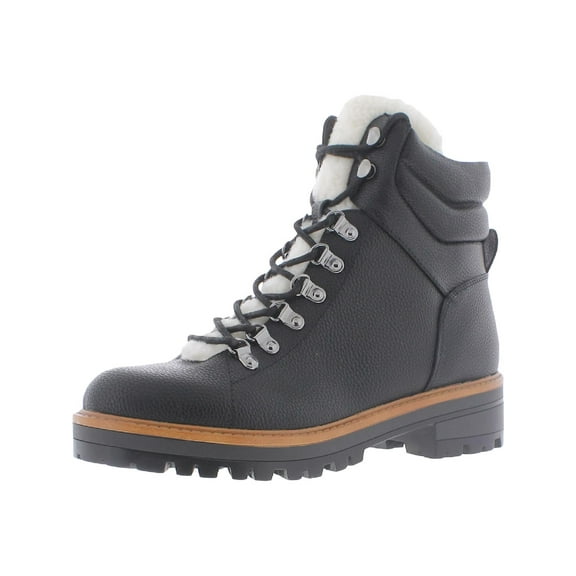 Marc Fisher Womens Mallie 3 Faux Fur Round Toe Ankle Boots