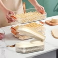 thumbnail image 5 of PpgejGEK Dumpling Maker Tool Set with Rolling Pin Press and Storage Box Multi Function Dumpling Wrapper Press Dough Rolling Tool for Home Kitchen Pasta Making 27x13x10.5cm, 5 of 5