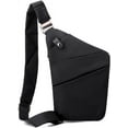 thumbnail image 1 of LHSHID Personal Flex Bag for Women Men Slim Sling Bag Anti Theft Sling Crossbody Bag Casual Chest Daypack Personal Pocket Bag for Travel, 1 of 6