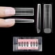 thumbnail image 1 of Uñas postizas NOVO OVO XXL Sharp Square, gel suave natural, 180 unidades, 1 of 8
