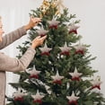thumbnail image 6 of WEGFTDUOP Christmas Decoration Christmas Ornaments Christmas Snowflake Ornaments Flocking Ornaments Christmas Supplies Christmas Indoor Outdoor Ornaments, 6 of 6