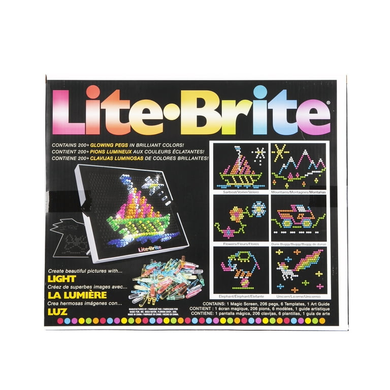 Lite-Brite Classic, Favorite Retro Toy - Create Art with Light, STEM, Educational Learning, Holiday, Birthday, Gift, Boys, Unisex, Kid, Toddler, Girls Age 4+