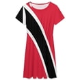thumbnail image 3 of Flag of Trinidad Tobago Sundress Short Sleeve Dress Summer Women Clothes Dress for Women Dresses, 3 of 7