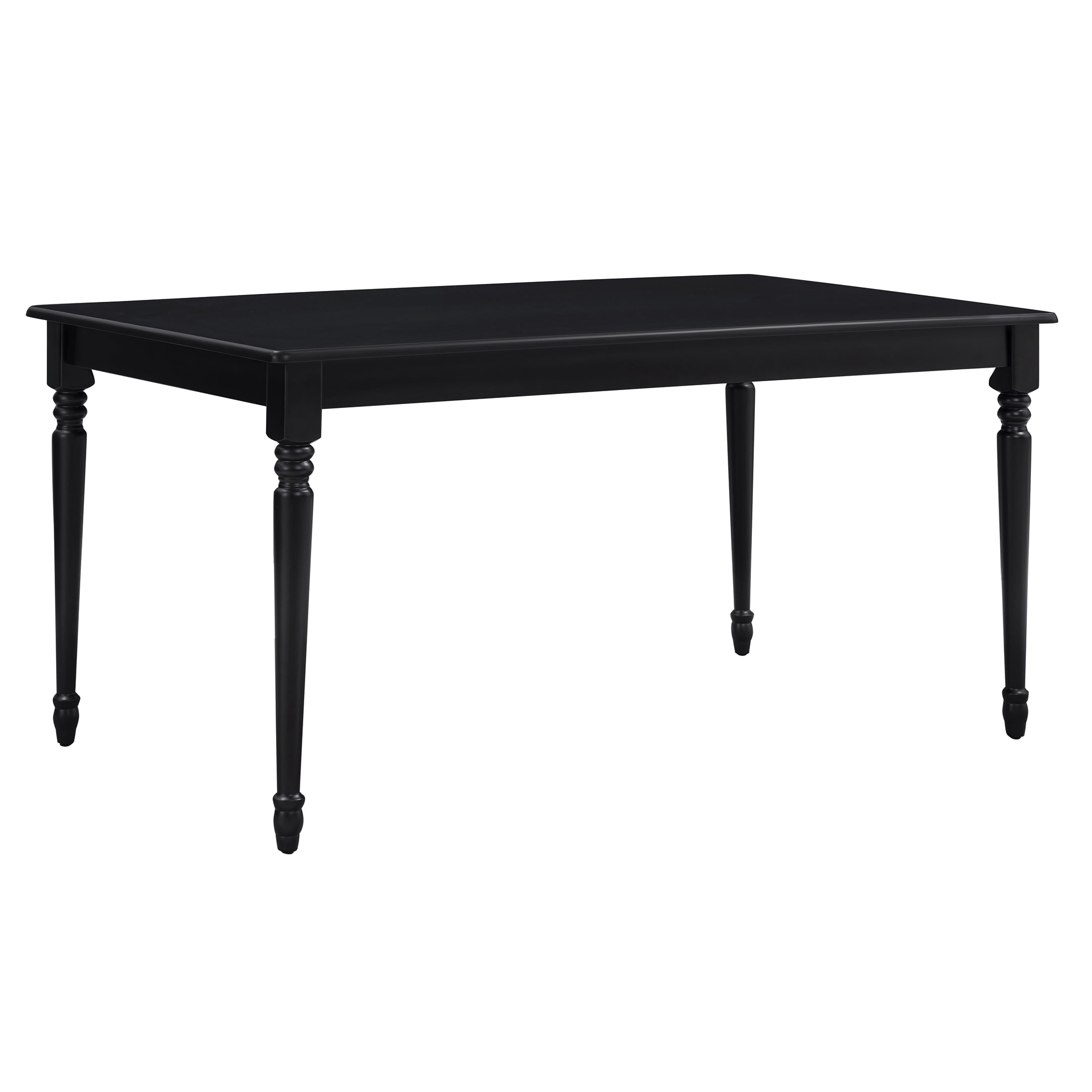 Mainstays Farmhouse Dining Table in Black Finish - Seats 4 to 6