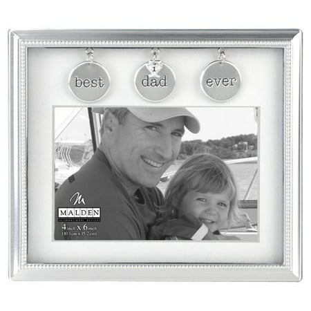 Malden Dad Metal Charms Picture Frame