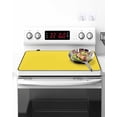 thumbnail image 2 of Stove Top Covers for Electric Stove, Yellow Glass Stovetop Cover Protector, Pure Yellow Induction Cooktop Protector Oven Mat for Kitchen Countertop 24"x21", 2 of 8