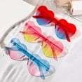 thumbnail image 2 of Fashion Jelly Gradient Heart-shaped Lenses Sunglasses Outdoor Sun Protection Glasses Colorful Sun Glasses Goggles, 2 of 9