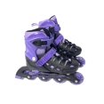 thumbnail image 2 of Combo patines Sweet Rocket Pro negro con morado talla M ajustable 22 a 24, 2 of 3