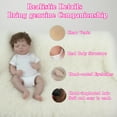 thumbnail image 2 of Winnrok Reborn Baby Girl Dolls, Closed-eye Dolls, Realistic Newborn Baby Doll with White Skin & Straight Hair, Soft Body, 22" Lifelike Baby Doll Gift Set for 3+ Year Old Kids, 2 of 6