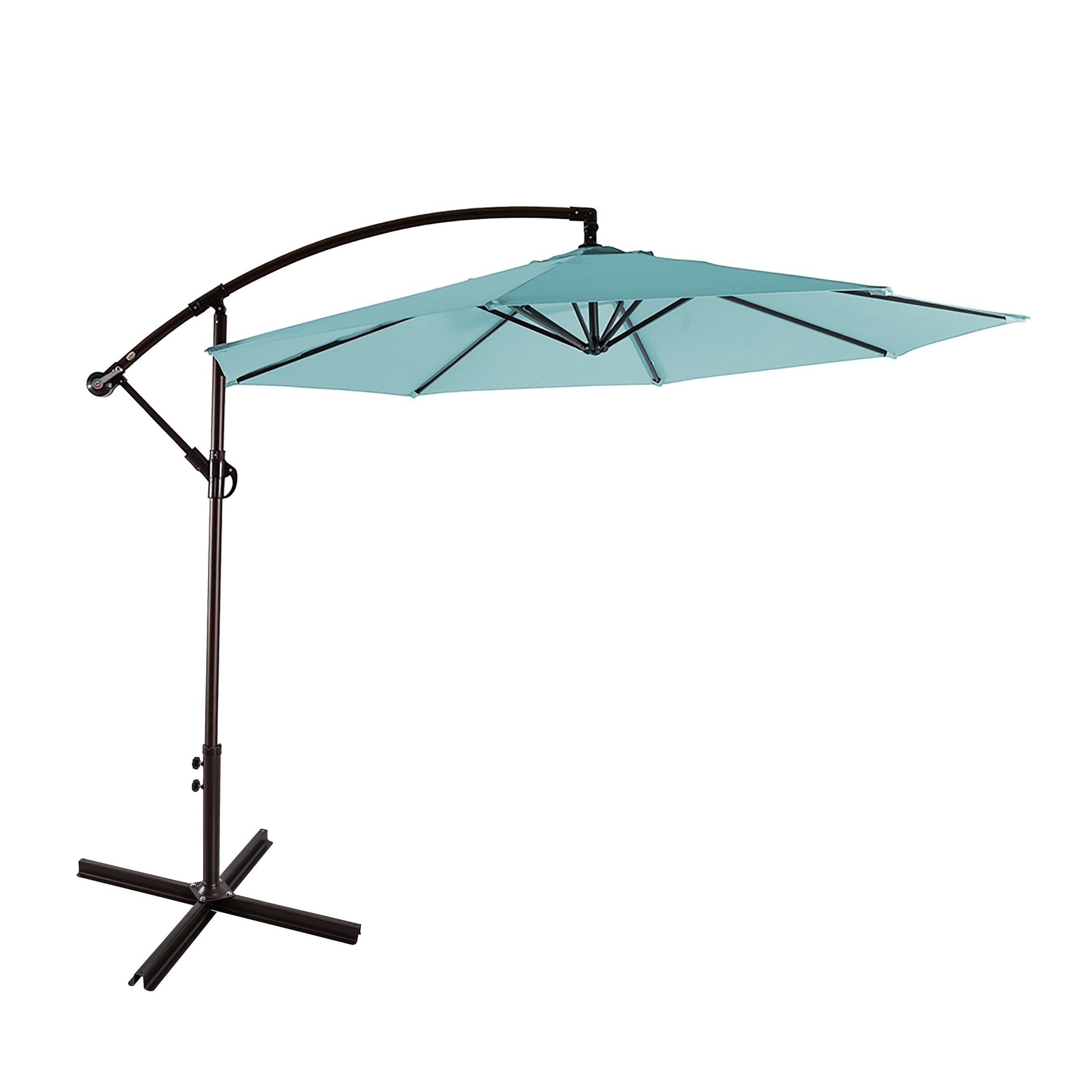 Bally 10 ft. Cantilever Hanging Patio Umbrella, Turquoise ... on {keyword}