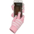 thumbnail image 1 of Fosmon Touchscreen Gloves with three conductive finger tips - Pink/White, 1 of 6