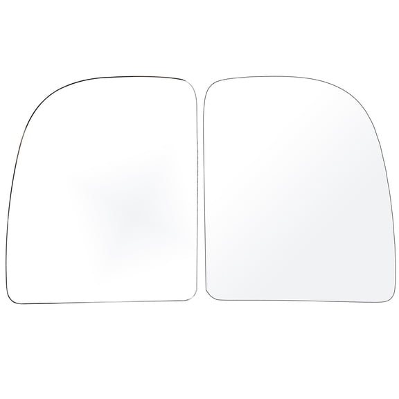 SCITOO Upper Flat Towing Mirror Glass Replacement with Left Driver Right Passenger Side Mirror Lens Compatible with 1999-2016 For Ford F-250 F-350 F-450 F-550 Super Duty 2000-2005 For Ford Excursion