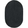 thumbnail image 1 of Vipanth Exports Black Color Jute Rug in Oval Shape, Area Rug for Home Decor (2x3 Feet), 1 of 5