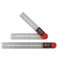 thumbnail image 2 of Yeacher 2-In-1 Folding Measuring Ruler 200mm Electronic Ruler Transparent Angle Ruler Straight Ruler Digital Display 360 Degree Measurement Interior Angle Exterior Angle Measurement, 2 of 8