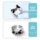 thumbnail image 2 of Anillo abierto con forma de panda para mujer, anillo abierto ajustable, anillo personalizado para niña, 2 of 5