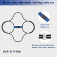 thumbnail image 2 of GFDYREE Garbage can Lock for Animal Safety Trash can Lock fits for 30-50 Gallon Bins with (2) Pack 4 Rubber Bands Heavy Duty Adjustable Animal Proof Trash can for Squirrels, Dogs, Raccoons, 2 of 6