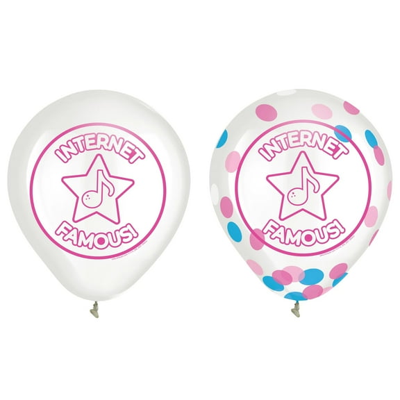 Internet Famous Confetti Latex Balloons (6ct)